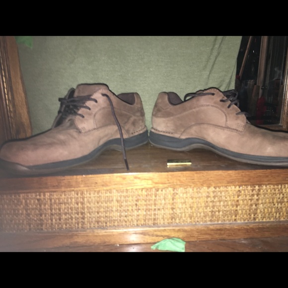 Rockport mens size 10 brown casual shoe suede - Picture 3 of 8